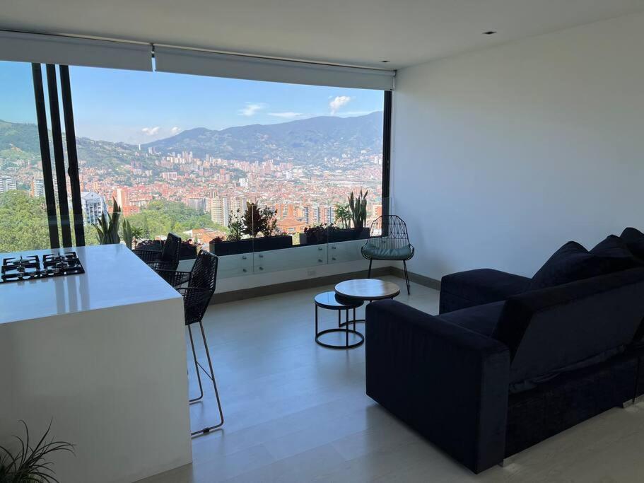 Apartamento De Lujo Con La Mejor Vista De Medellin Apartman Kültér fotó