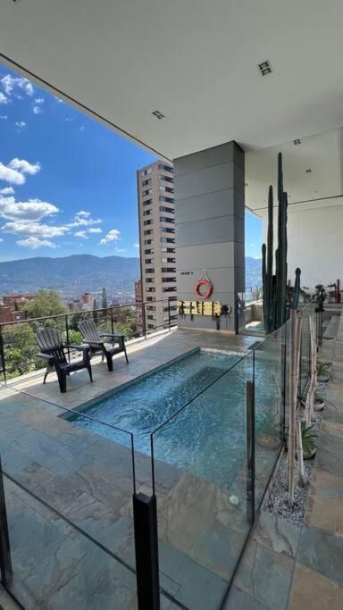 Apartamento De Lujo Con La Mejor Vista De Medellin Apartman Kültér fotó