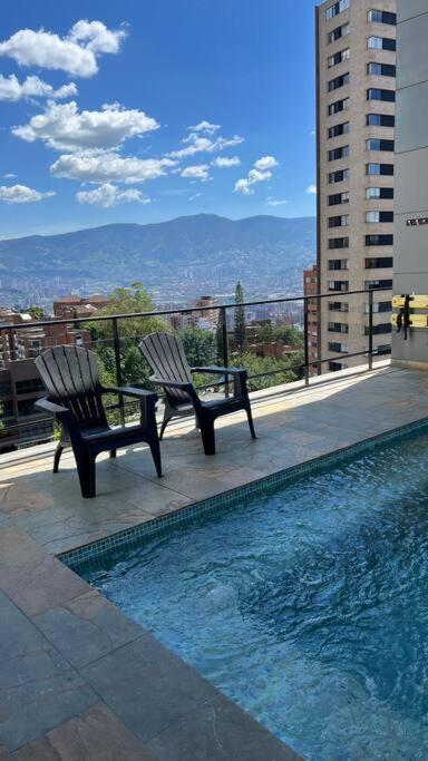 Apartamento De Lujo Con La Mejor Vista De Medellin Apartman Kültér fotó