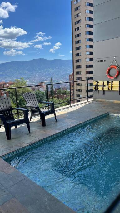 Apartamento De Lujo Con La Mejor Vista De Medellin Apartman Kültér fotó